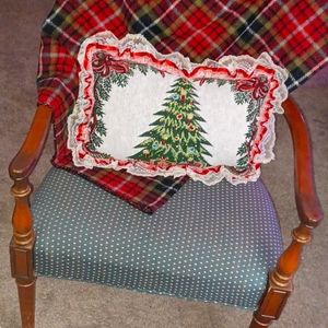 Handmade Holiday Throw Pillow- Christmas Tree